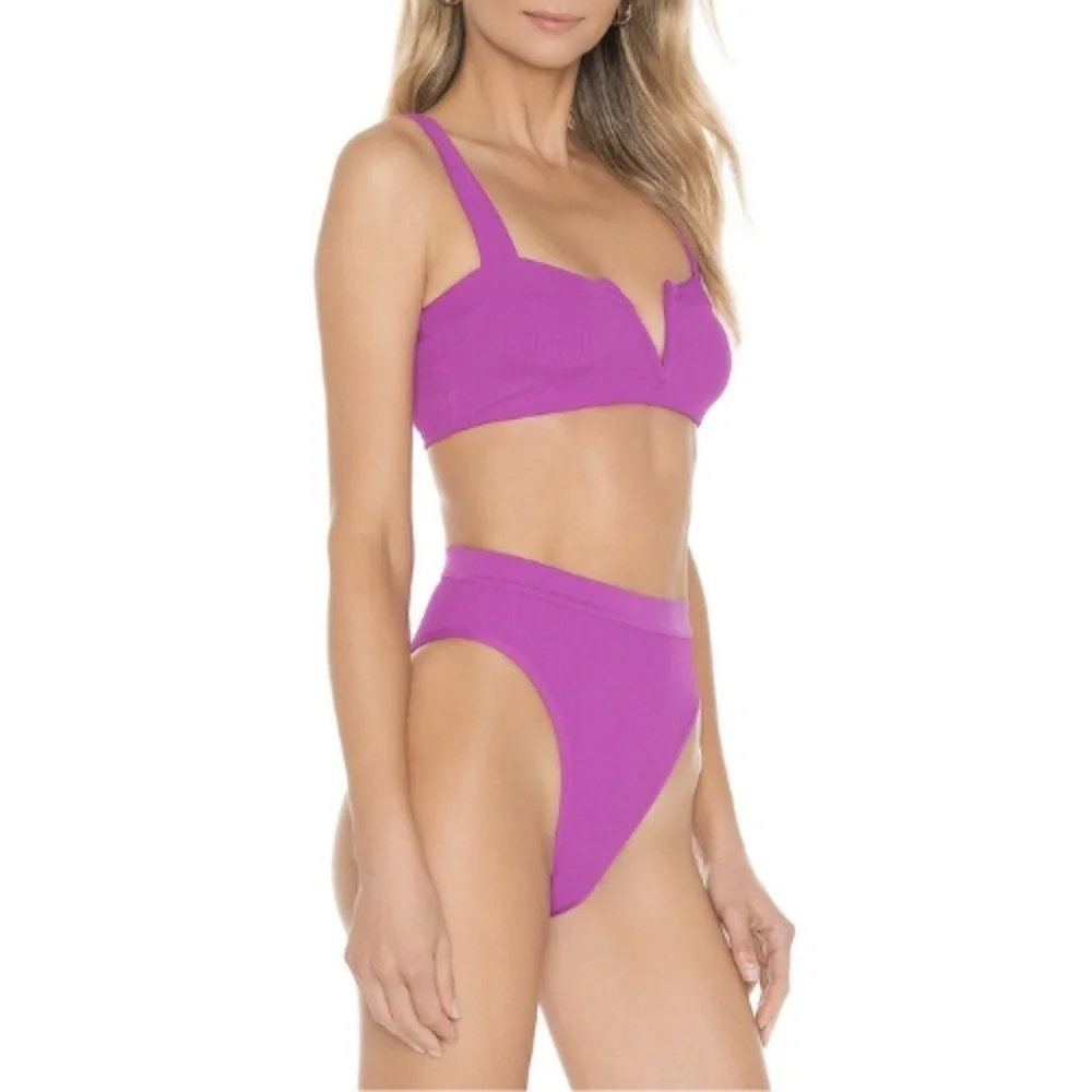 NWT L*Space Lee Lee Top & Frenchi Bitsy Bottoms 2 Pc. Bikini Set in Pita…